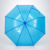 LSB Neon Blue Jelly Transparent Umbrella for Teens & Adults
