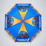 LSB Monster Truck and Flames Print Umbrella for Kids,5yrs-10yrs