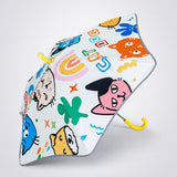 LSB Wheel style Cat & Dog Printed UPF 50+ Kids-Umbrella-5-10Y