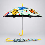 LSB Wheel style Cat & Dog Printed UPF 50+ Kids-Umbrella-5-10Y