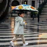 LSB Wheel style Cat & Dog Printed UPF 50+ Kids-Umbrella-5-10Y