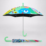 LSB Wheel style Colorful Monster Printed UPF 50+ Kids-Umbrella-5-10Y