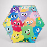 LSB Wheel style Colorful Monster Printed UPF 50+ Kids-Umbrella-5-10Y