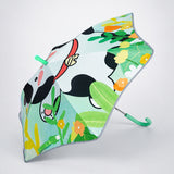 LSB Wheel style Cow Printed UPF 50+ Kids-Umbrella-5-10Y