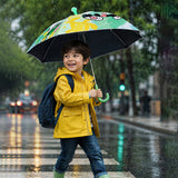 LSB Wheel style Cow Printed UPF 50+ Kids-Umbrella-5-10Y