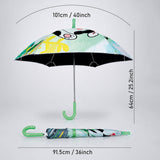 LSB Wheel style Cow Printed UPF 50+ Kids-Umbrella-5-10Y