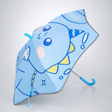 LSB Wheel style Blue Cute Dino Printed UPF 50+ Kids-Umbrella-5-10Y