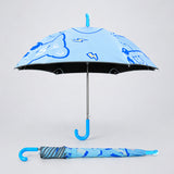 LSB Wheel style Blue Cute Dino Printed UPF 50+ Kids-Umbrella-5-10Y