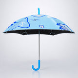 LSB Wheel style Blue Cute Dino Printed UPF 50+ Kids-Umbrella-5-10Y