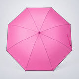LSB Fuchsia Pink Black Border Solid Umbrella for Adults & Teens