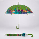 LSB Green Mexico Landmark Print Umbrella for Teens & Adults