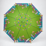 LSB Green Mexico Landmark Print Umbrella for Teens & Adults