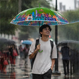 LSB Green Mexico Landmark Print Umbrella for Teens & Adults