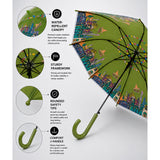 LSB Green Mexico Landmark Print Umbrella for Teens & Adults
