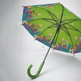 LSB Green Mexico Landmark Print Umbrella for Teens & Adults