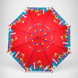 LSB Maroon Mexico Landmark Print Umbrella for Teens & Adults