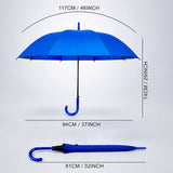 LSB Navy Blue Solid Black border Umbrella for Adults & Teens
