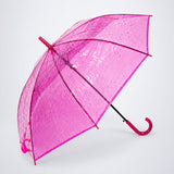 LSB Hot Pink Jelly Transparent Umbrella for Teens & Adults