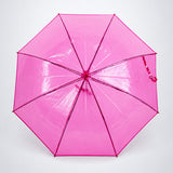 LSB Hot Pink Jelly Transparent Umbrella for Teens & Adults