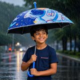 LSB Wheel style Planet Space Astronaut Printed UPF 50+ Kids-Umbrella-5-10Y