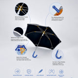 LSB Wheel style Planet Space Astronaut Printed UPF 50+ Kids-Umbrella-5-10Y