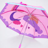 LSB 3D Face Pink Unicorn Umbrella for Kids-3-8Y