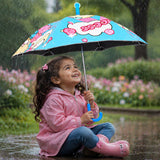 LSB Wheel style Princess Girl Printed UPF 50+ Kids-Umbrella-5-10Y