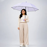LSB Purple Solid Black border Umbrella for Adults