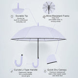 LSB Purple Solid Black border Umbrella for Adults