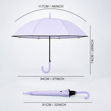 LSB Purple Solid Black border Umbrella for Adults