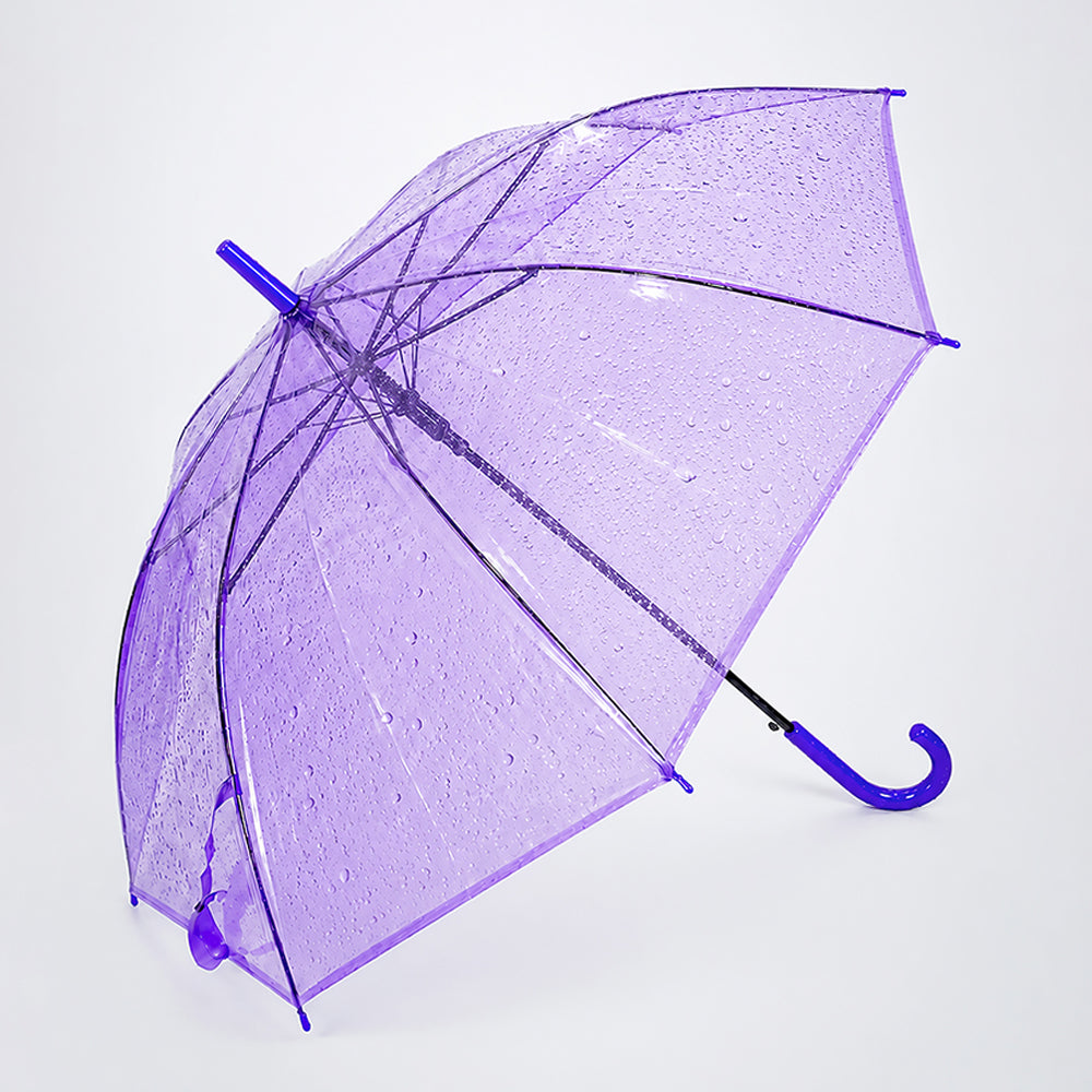 LSB Rich Purple Jelly Transparent Umbrella for Teens & Adults