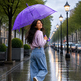 LSB Rich Purple Jelly Transparent Umbrella for Teens & Adults