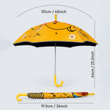 LSB Wheel style Quack Ducky Wheel style printed UPF 50+ Kids-Umbrella -5-10Y