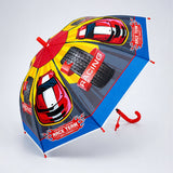 LSB Race Car Print Umbrella for Kids,5yrs-10yrs