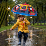 LSB Race Car Print Umbrella for Kids,5yrs-10yrs