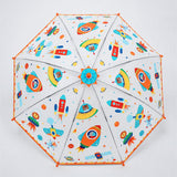 LSB Rocket theme Transparent Umbrella for Toddlers & Kids