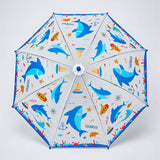 LSB Sea Shark theme Transparent Umbrella for Toddlers & Kids