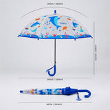 LSB Sea Shark theme Transparent Umbrella for Toddlers & Kids
