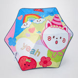 LSB Wheel style Strawberry & Teddy Printed UPF 50+ Kids-Umbrella-5-10Y