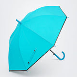 LSB Teal Solid Black border Umbrella for Adults & Teens