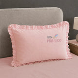 LSB 4 pcs Unicorn & Princess Luxe Embroidered collection of Single bed comforter, 1 flat bedsheet, 2 pillow covers entire Bedding Set for Single Size Bed.
