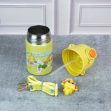 Little Surprise Box,Yellow 3D Cheese Toy Lid Kids Stainless Steel Water Bottle,500ml