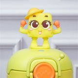 Little Surprise Box,Yellow 3D Cheese Toy Lid Kids Stainless Steel Water Bottle,500ml