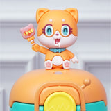 Little Surprise Box,Orange 3D Foxy Toy Lid Kids Stainless Steel Water Bottle,500ml