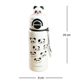 Little Surprise Box,White 3d Panda Stainless Steel Kids Water Bottle, 550ml