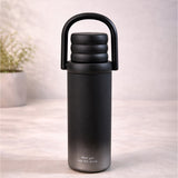 LSB, Black 3Stripes Lid Series, Stainless Steel Kids Water Bottle , 500ml