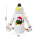 LSB, Black Cat Bottomlid Series, Stainless Steel Kids Water Bottle , 480ml