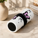 LSB Black Pink Butterfly, Good Time Series, Stainless Steel Tumbler and Water Bottle for Kids & Adults, 710ml