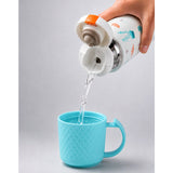 LSB Blue Checks Cup Lid Design, Sleek Stainless Steel Thermos & Water Bottle for Kids, 350ml