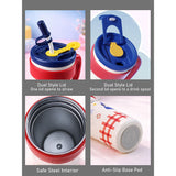LSB, Blue Lid, Bag Puppy, Twilight Tumbler Series, Stainless Steel Tumbler and Water Bottle for Teens and Adults, 750 ml